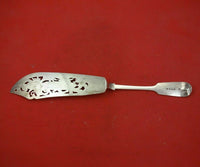 Henry Holland English Victorian Sterling Silver Fish Server Pierced Engraved 13"