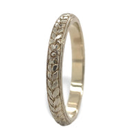 18k White Gold Wedding Band Ring Size 7 Jewelry (#J7286)