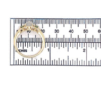 10k Yellow Gold 1.06ct Genuine Natural Moonstone and Green Sapphire Ring #J6462