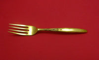 Summer Song Vermeil by Lunt Sterling Silver Salad Fork 6 5/8"