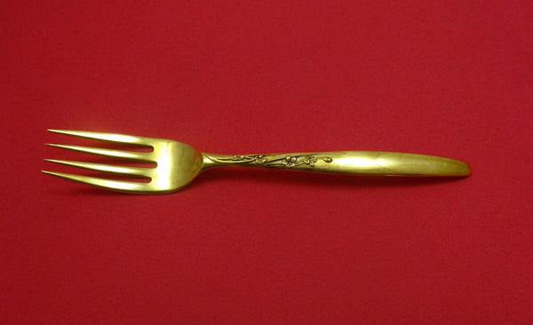Summer Song Vermeil by Lunt Sterling Silver Salad Fork 6 5/8"