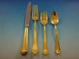Fairfax by Gorham Sterling Silver Flatware Service 12 Set Gold 48 Pieces