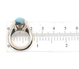 18k White Gold GIA 4.39ct Genuine Natural Black Opal and Diamond Ring (#J6155)