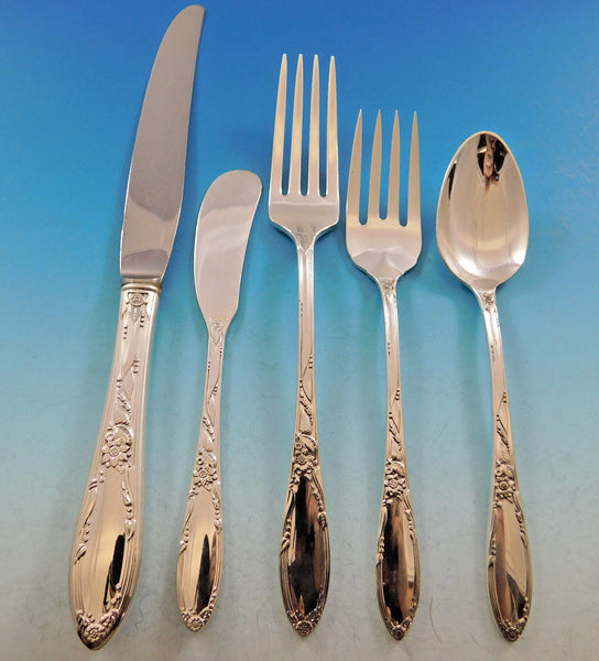 Virginian by Oneida Sterling Silver Flatware Set for 12 Service 60 pieces