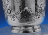 William Gale and Son Coin Silver Baby Cup Chased Repoussed Flowers (#8881)