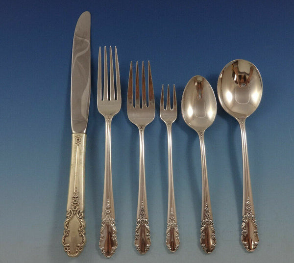 Bridal Veil by International Sterling Silver Flatware Set 12 Service 79 Pieces