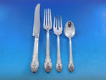 Rosemont by Gorham Silverplate Flatware Set Service 24 Pieces Circa 1930 Roses