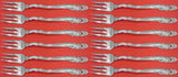 Decor by Gorham Sterling Silver Cocktail Fork Set 12 Pieces 5 3/4"