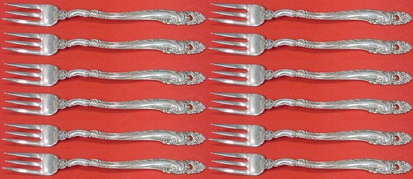 Decor by Gorham Sterling Silver Cocktail Fork Set 12 Pieces 5 3/4"