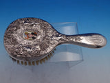 Gorham Sterling Silver Hairbrush #80 with Cherubs Flowers Enamel Lady (#8214)