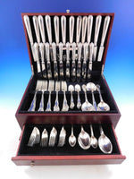 Russell by Garrard English Sterling Silver Flatware Set Service 104 Pcs Dinner