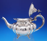 Hampton Court by Reed and Barton Sterling Silver Tea Set 5pc w/ SP Tray (#9019)
