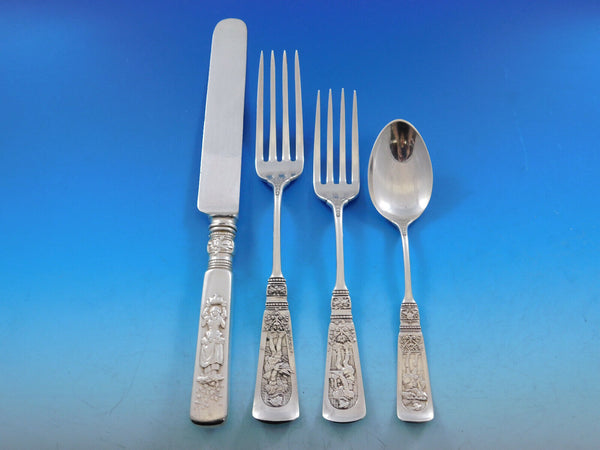 Fontainebleau by Gorham Sterling Silver Flatware Set for 12 Service 54 pc Dinner