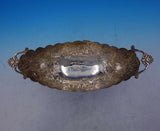Egyptian .900 Silver Bread Tray / Bread Bowl Repoussed Design Cast Feet (#3863)
