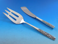 Contessina by Towle Sterling Silver Floral Flatware Set For 12 Service 68 Pieces