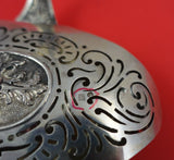 Dutch Sterling Silver Punch Ladle Pcd Strainer Date Mark 1893 Bird 3-D Face 12"