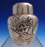 Flora by Shiebler Sterling Silver Tea Caddy with Poppy Motif #2933 (#8740)