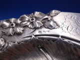 Belgian Silver Wolfers Brothers Art Nouveau Chased Flowers Plate (#4319)