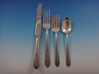 Normandie by Wallace Sterling Silver Flatware Set For 12 Service 99 Pieces