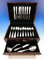 Southern Rose by Manchester Sterling Silver Flatware Set for 8 Service 35 pcs