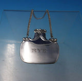 Sterling Silver Liquor Label "Rye" with Leaf and Berry Motif #353 (#5037)