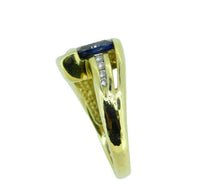 1ct Cushion Cut Genuine Natural Tanzanite Ring with Diamonds (#J830)