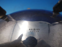English Silver on Copper Warming Dome with Stand c. 1800 8" x 1 1/2" (#5978)
