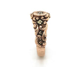 10k Yellow Gold Victorian Men's Wedding Band Ring w/ Diamond Size 10.75 (#J6285)