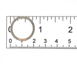 18k White Gold Wedding Band Ring Size 6.75 Jewelry (#J7285)