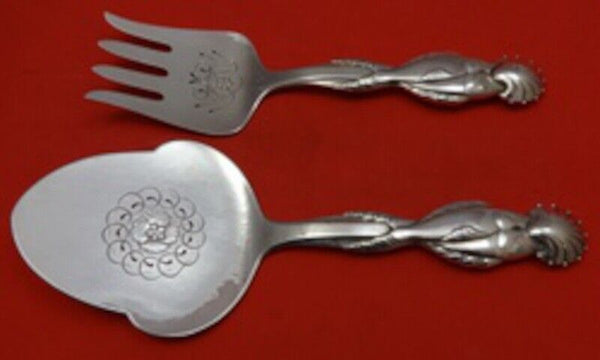 Ornamental No. 55 by Georg Jensen Denmark Sterling Silver Fish Set 2-pc 10 1/2"