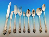 Rosemont by Gorham Silverplate Flatware Set Service 114 pc Huge Circa 1930 Roses