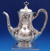 Eton by Wallace Sterling Silver Coffee Pot Large Art Nouveau #1160 8" (#8401)