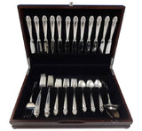 Canterbury Bell by Lunt Sterling Silver Flatware Set For 12 Service 51 Pieces