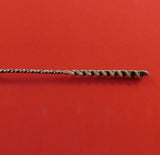 Square Twist #5 by Whiting Sterling Silver Cocktail Fork Gold Washed 5 1/2"