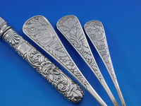 Delhi by Gorham Sterling Silver Flatware Set Service 17 pieces Rare c1880