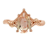 14k Rose Gold 1.37 Carat Genuine Natural Oregon Sunstone Ring 7.75 (#J7554)
