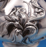 Eton by Wallace Sterling Silver Tea Pot Art Nouveau #1160 6" Monogram C (#8402)
