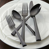 Colebrook Onyx by Lenox Stainless Steel Flatware Set Service for 12 New 60 piece