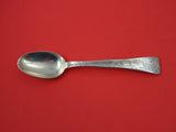 Lap Over Edge Acid Etched By Tiffany Sterling Place Soup Spoon w/ leaves 7"