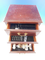 Kings by D&H and various Sterling Silver Flatware Set for 12 Service 124 Pieces