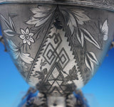 Japanese by Simpson Hall Miller and Co Silverplate Sugar Creamer Set 2pc (#4639)