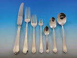 Lotus by Watson-Wallace Sterling Silver Flatware Service Set 88 pieces Dinner