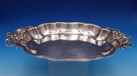 Durham Sterling Silver Serving Platter with Grapes #495 Retailed by Fina (#8375)