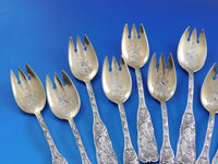 Saint Cloud by Gorham Sterling Silver Ice Cream Fork SET OF 12 GW BC 5" Original