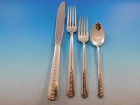 Rambler Rose by Towle Sterling Silver Flatware Set for 12 Service 72 Pcs Dinner