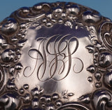 La Pierre Sterling Silver and Glass Dresser Jar with Monogram #464 (#9160)