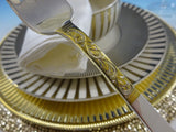 Golden Scroll by Gorham Sterling Silver Flatware Set for 8 Service 32 Pieces