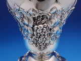 Grape by Shiebler Sterling Silver Wine Cooler Vase 2357 10 1/2" Monogram S #7752