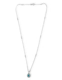 14k Gold Genuine Natural Brazilian Paraiba Tourmaline and Diamond Pendant #J6912