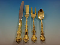 Strasbourg Gold by Gorham Sterling Silver Flatware Service Set For 12 Vermeil